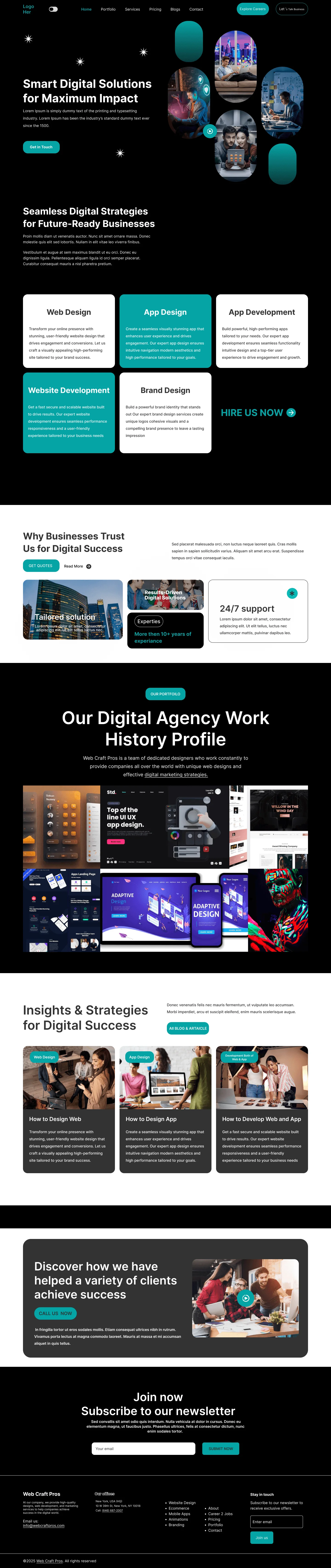 Landing Page 3D Design